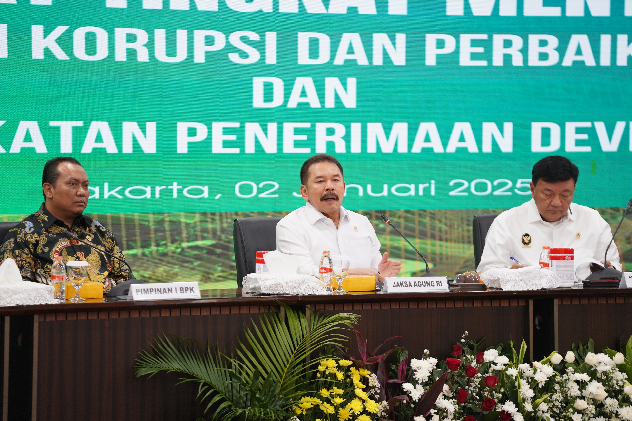 Rapat Tingkat Menteri Desk Koordinasi Pencegahan Korupsi dan Perbaikan Tata Kelola Serta Desk Koordinasi Peningkatan Penerimaan Devisa Negara