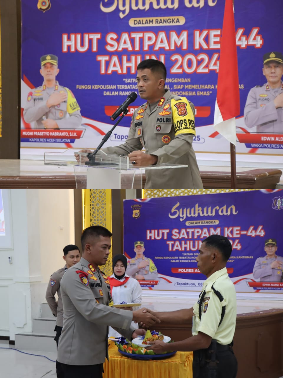 Polres Aceh Selatan Gelar Syukuran Dalam Rangka Hut Satpam Ke-44