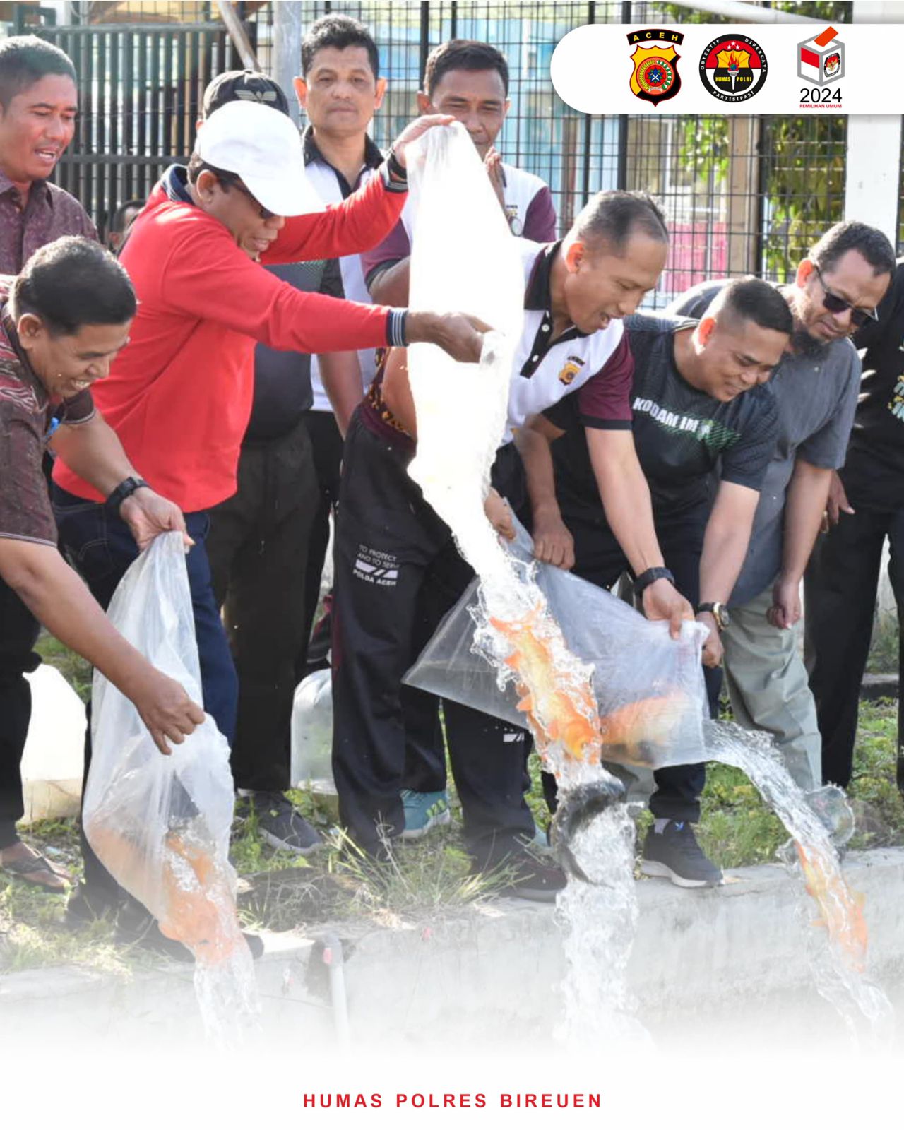 Kapolres Bireuen Bersama Stakeholder Terkait Wujudkan Ketahanan Pangan Dibidang Perikanan