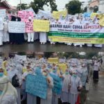 Ratusan Tenaga Medis Aksi Damai di DPRK Aceh Selatan, Ini Tuntutannya