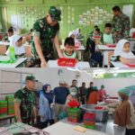Dandim 0107/Aceh Selatan Tinjau Pemberian Makan Bergizi Gratis di SD Negeri 9 Tapaktuan
