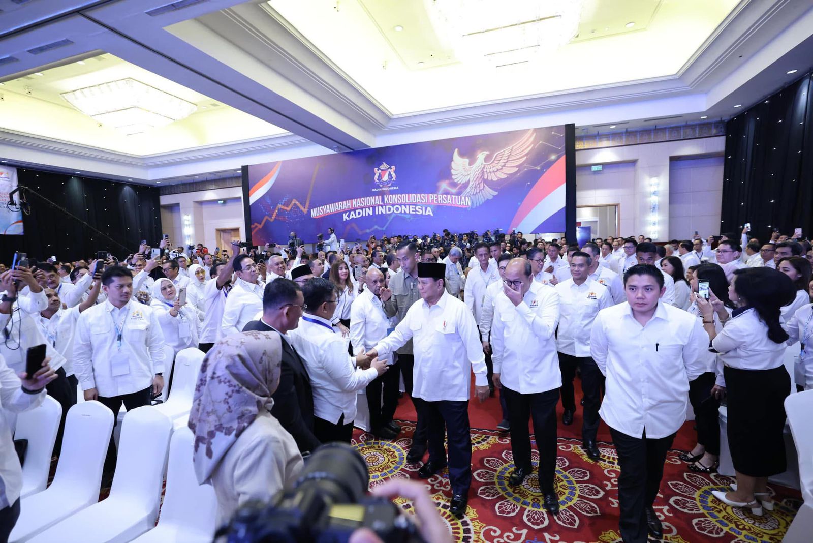 Munas Konsolidasi Kadin, Presiden Prabowo : Bersaing Bukan Untuk Saling Mematikan