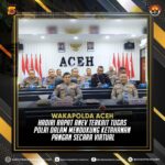 Wakapolda Aceh Hadiri Rapat Anev Terkait Tugas Polri Dalam Mendukung Ketahanan Pangan Secara Virtual
