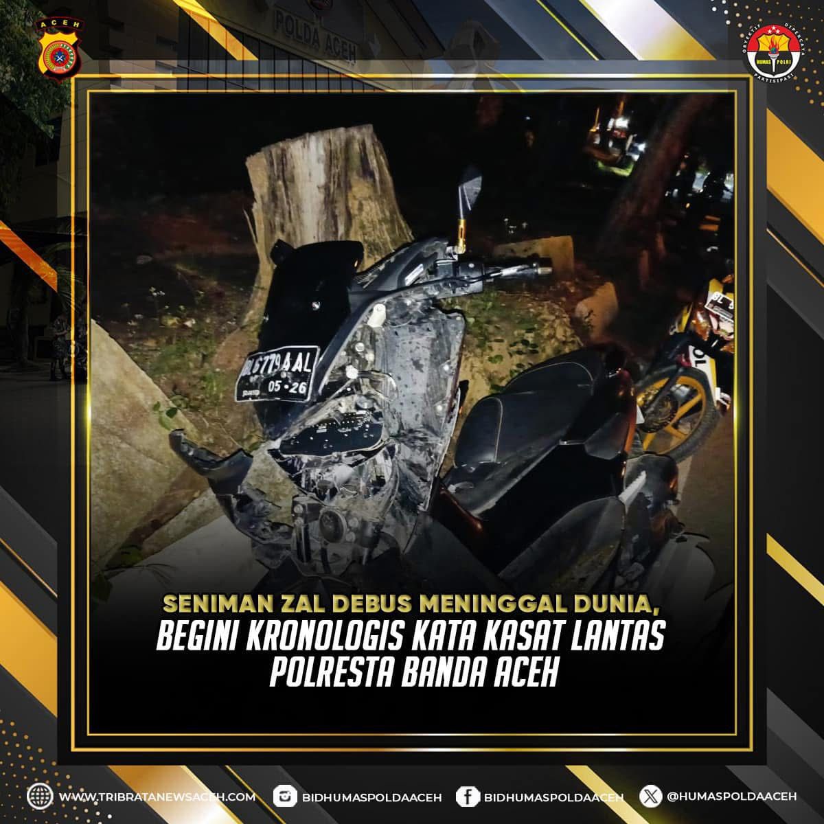 Seniman Zal Debus Meninggal Dunia, Begini Kronologis Kata Kasat Lantas Polresta Banda Aceh