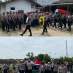 Jenazah Personil Polres Aceh Selatan di Makamkan Dengan Upacara Kedinasan Polri di Sumatra Utara