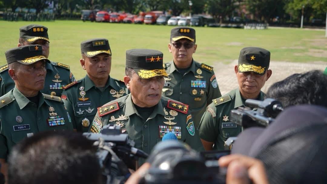 Pangdam IM Pimpin Upacara Penyerahan Tugas Satuan PMK Yonif 117/KY serta Alih Kodal Yon Komposit PRCPB