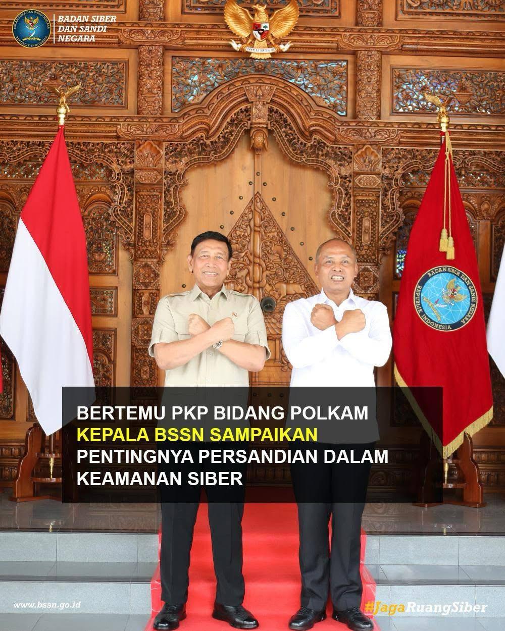 Bertemu PKP Bidang Polkam Kepala BSSN Sampaikan Pentingnya Persandian Dalam Keamanan Siber