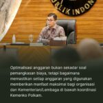 Sesmenko Polkam: Optimalisasi Anggaran Bukan Sekedar Pemangkasan Anggaran