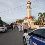 Sat Lantas Polres Aceh Selatan Amankan Shalat Idul Fitri 1446 H di Masjid Agung Istiqamah