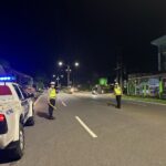 Beri Rasa Aman dan Nyaman Masyarakat Satlantas Polres Aceh Selatan Gelar Patroli Blue Light