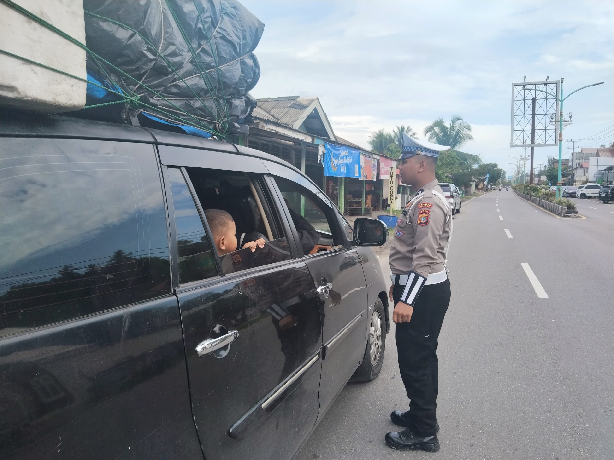 Polantas Aceh Selatan Laksanakan Patroli Rutin di Kawasan Tertib Lalu Lintas Tapaktuan