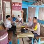 Ngopi Pagi, Bhabinkamtibmas Polsek Labuhanhaji Sambangi Warga dan Serap Aspirasi