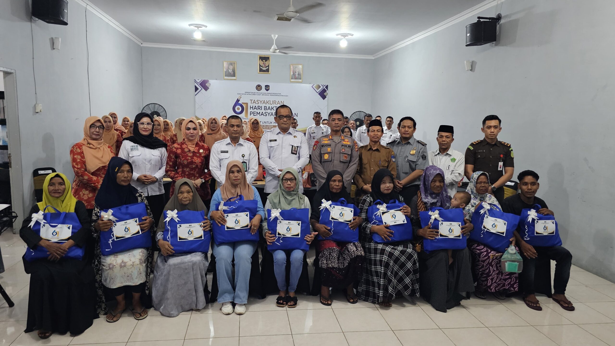 Kapolres Langsa Hadiri Acara Tasyakuran Hari Bhakti Permasyarakatan Ke-61 di Lapas Narkotika