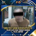 Sabu 992 Gram Berhasil Disita, Polres Aceh Utara Tangkap Buronan Polda Lampung