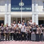 Kapolres Aceh Timur Sambut Audiensi dan Silaturahmi Pengurus FKPPI