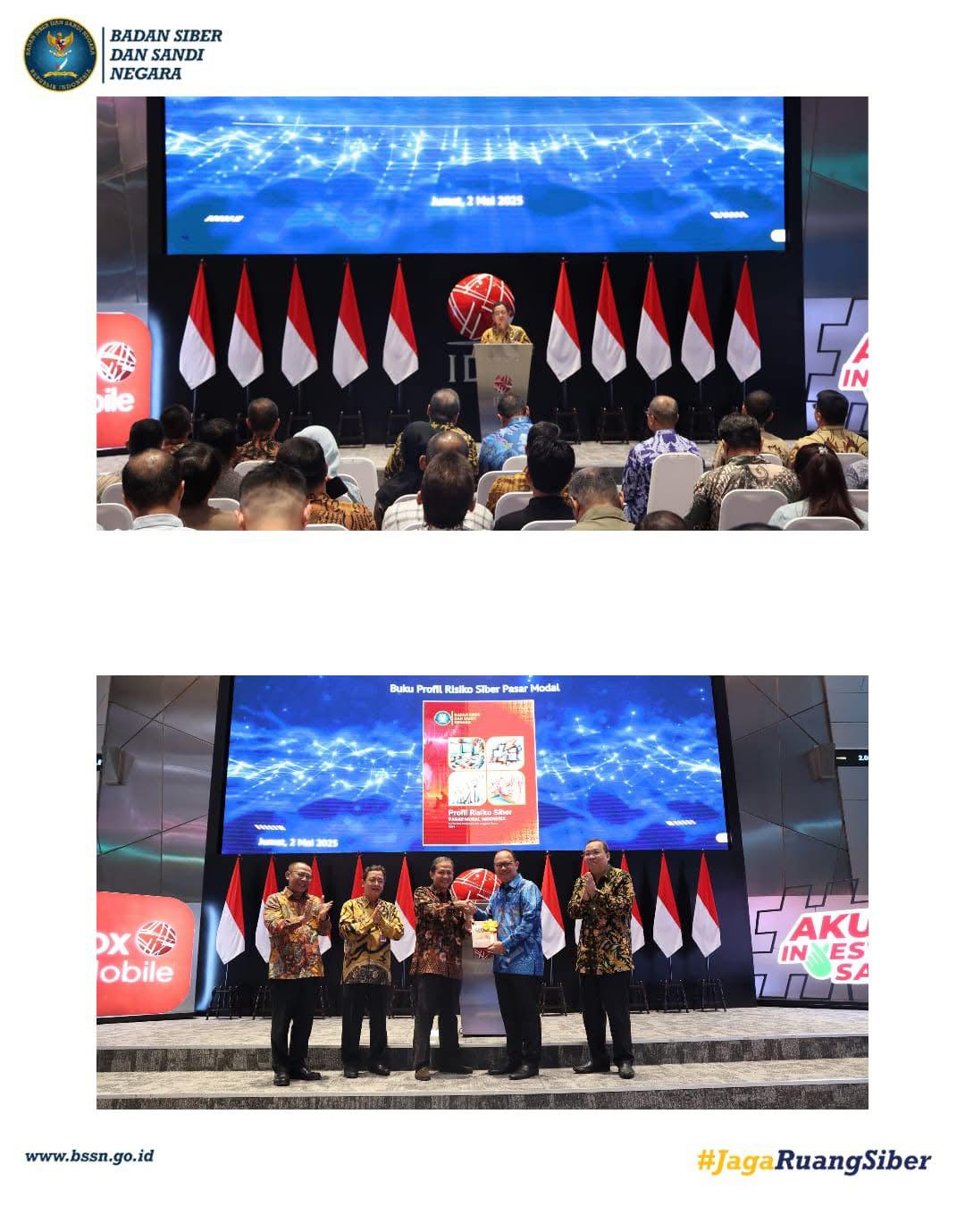 BSSN Serahkan Buku Profil Risiko Siber Pasar Modal kepada BEI
