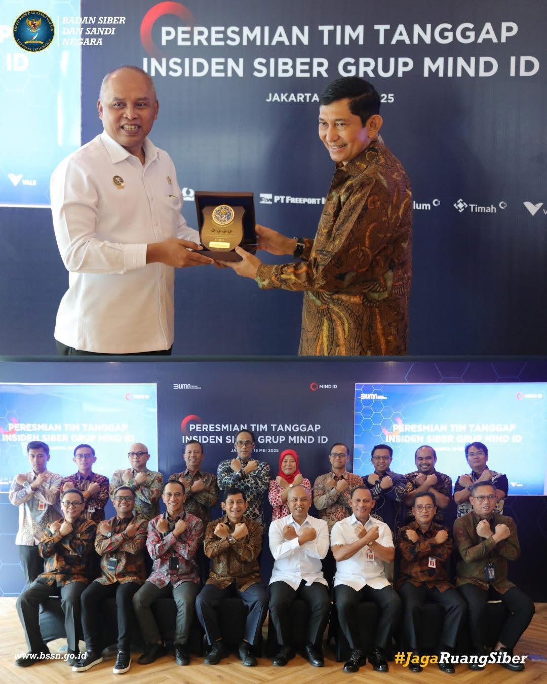 BSSN Resmikan Tim Tanggap Insiden Siber Grup MIND ID di Kantor Mind ID, The Energy Building Jakarta