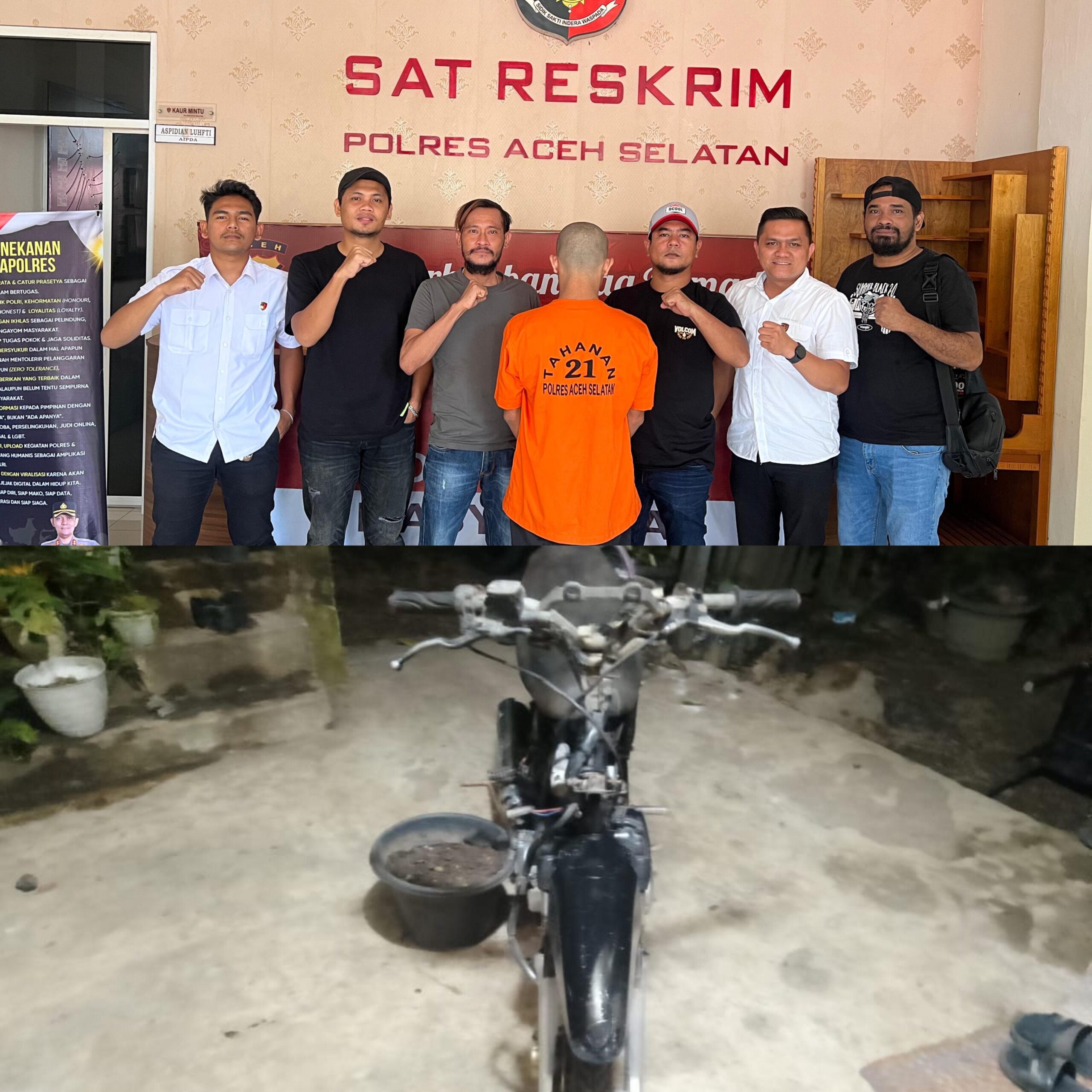 Operasi Sikat Seulawah 2025, Satreskrim Polres Aceh Selatan Ungkap Kasus Curanmor
