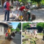 Satgas TMMD dan Warga Gali Saluran Pipa Air Bersih