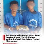Sat Resnarkoba Polres Aceh Besar Ungkap Kasus Tindak Pidana Narkotika, Dua Orang Ditangkap