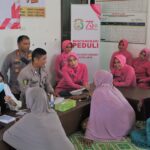 Polres Aceh Jaya Gelar Pengobatan Gratis di Krueng Sabee Wujud Kepedulian Polri Sambut Hari Bhayangkara ke-79