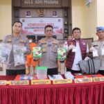 Satreskrim Polres Langsa Ungkap Dua Kasus Peredaran Narkotika dan Ringkus Tiga Tersangka
