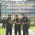Danrem 012/Teuku Umar Pimpin Upacara Sertijab Dandim 0116/Nagan Raya di Makorem 012/Teuku Umar