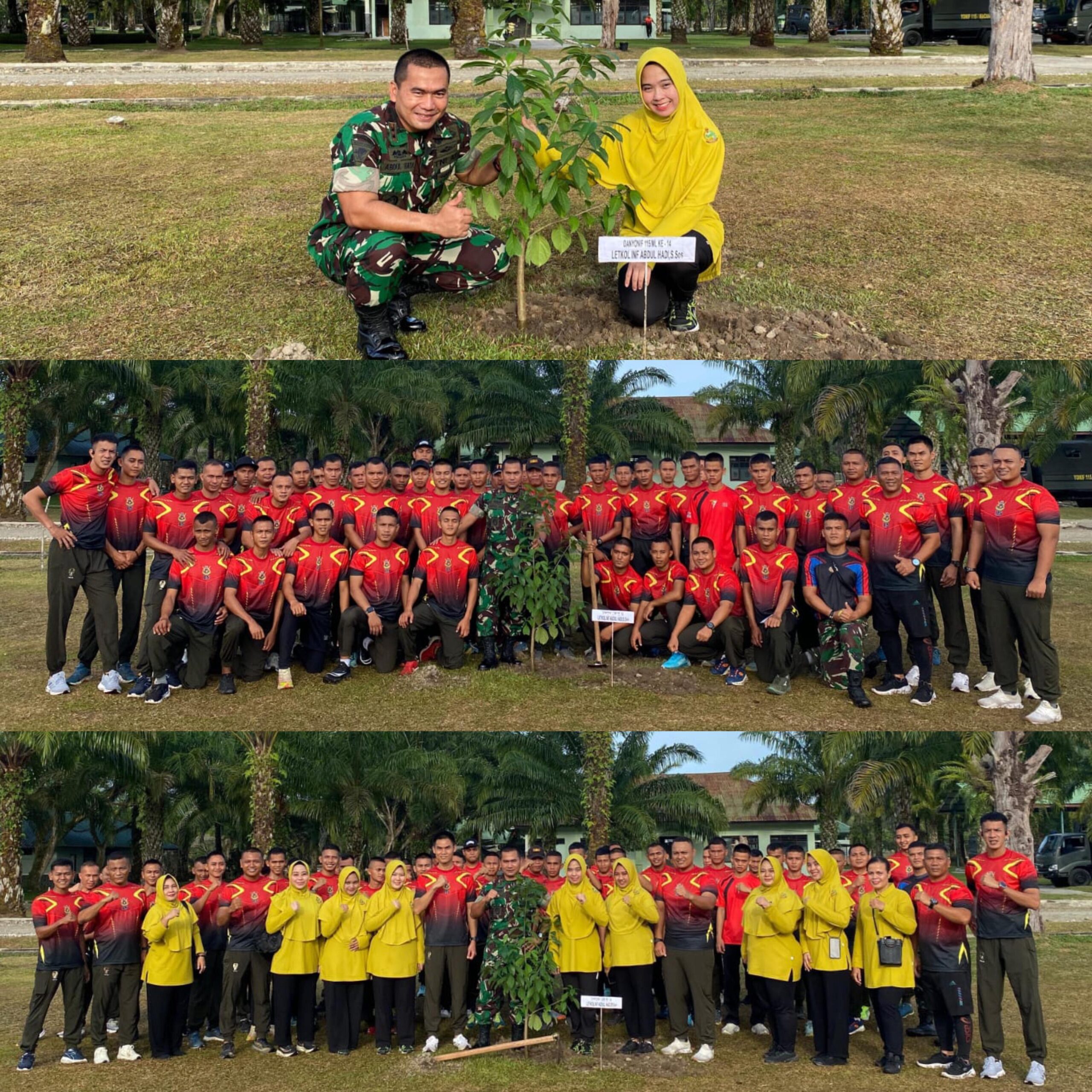 Tanam Pohon Endemik Afrika, Yonif 115/ML Dukung Pelestarian Lingkungan