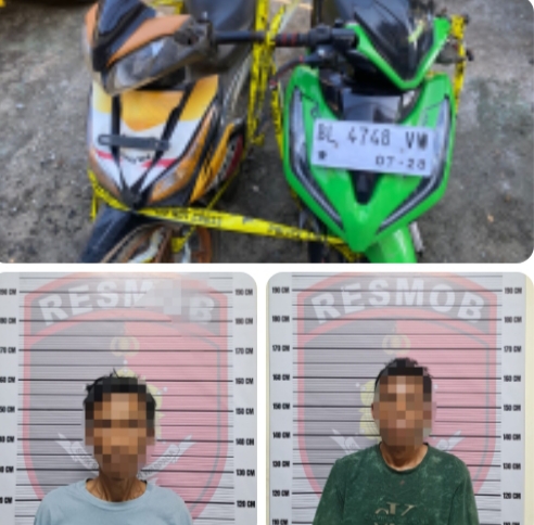 Polres Aceh Selatan Ungkap Kasus Pencurian Motor Dua Pelaku Diamankan