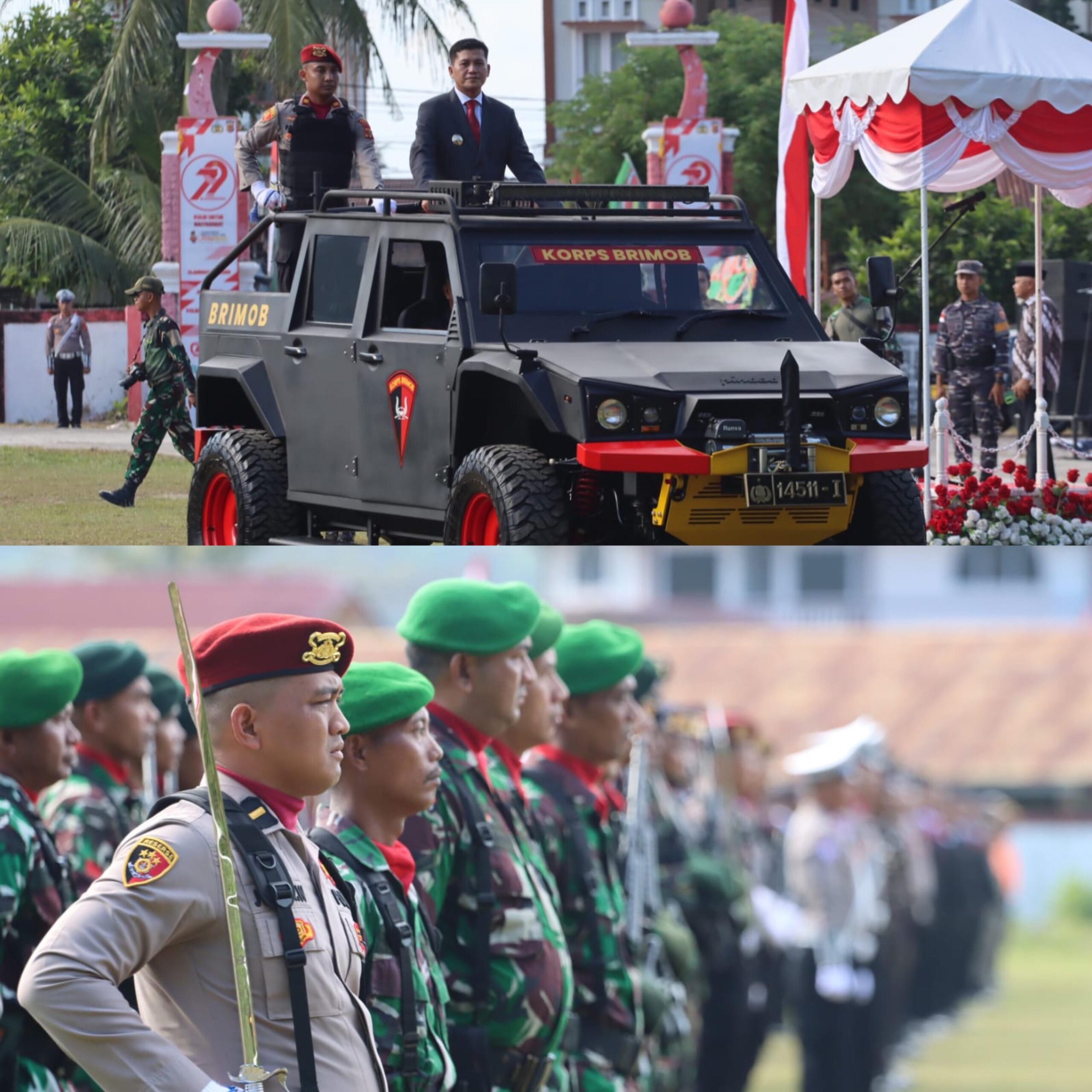 Bupati Aceh Selatan Pimpin Upacara HUT Bhayangkara ke-79 di Lapangan Naga Tapaktuan