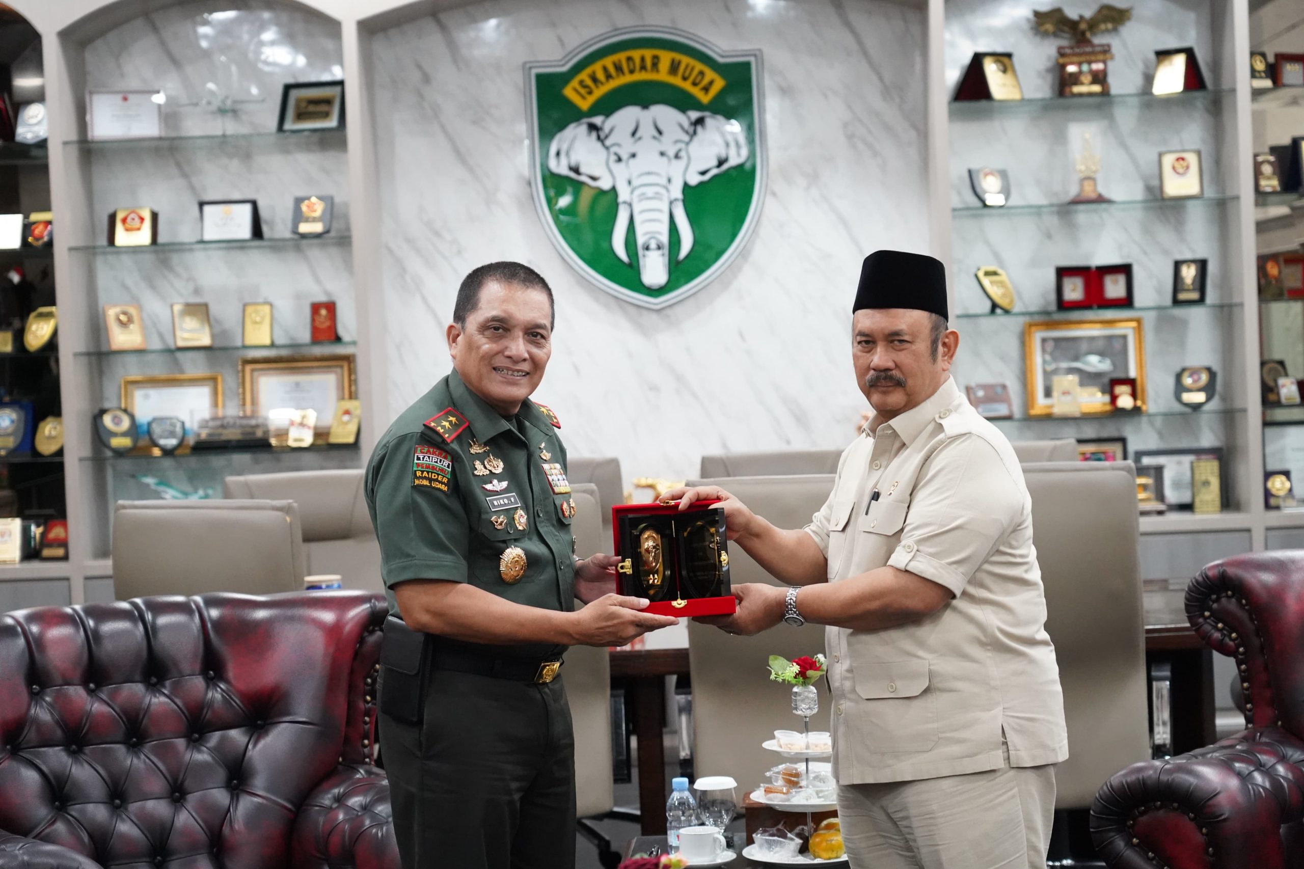 Pangdam Iskandar Muda Terima Kunjungan Menteri PPN/Bappenas di Makodam IM