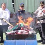 Kapolda Aceh Hadiri Pemusnahan Barang Milik Negara Hasil Penindakan Bea Cukai