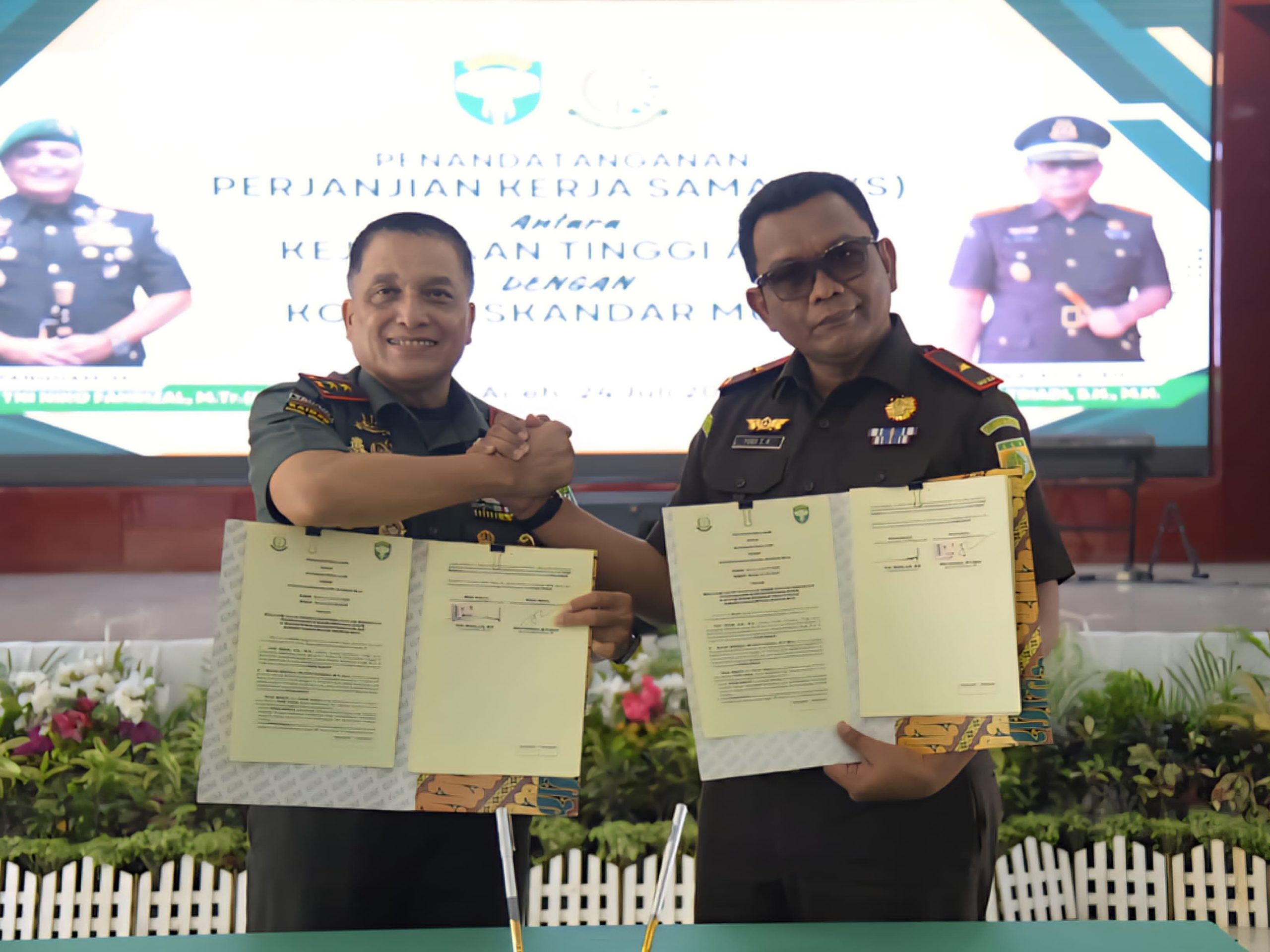 Perkuat Sinergitas, Pangdam IM dan Kajati Aceh tandatangani Perjanjian Kerjasama