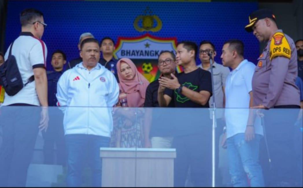Kakorlantas Cek Kesiapan Launching Bhayangkara Presisi Lampung FC dan Stadion Sumpah Pemuda