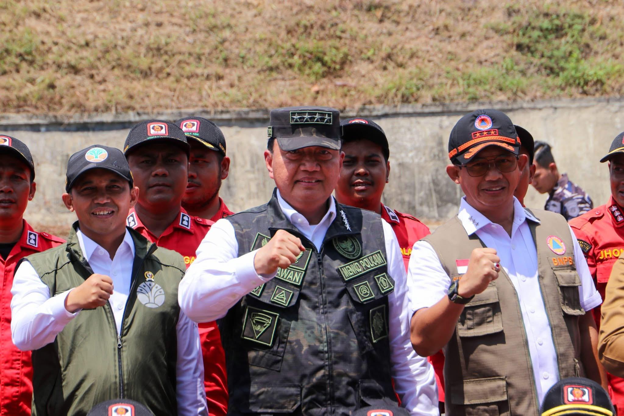 Menko Polkam Apresiasi Kesiapan Penanganan Karhutla di Sumatera Selatan