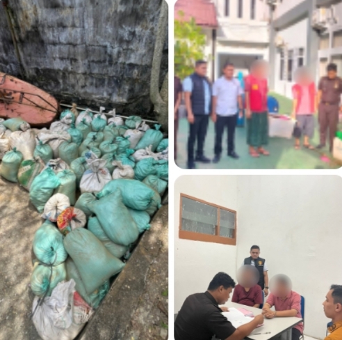 Satreskrim Polres Aceh Selatan Serahkan Dua Tersangka Kasus Tambang Ilegal ke Kejari