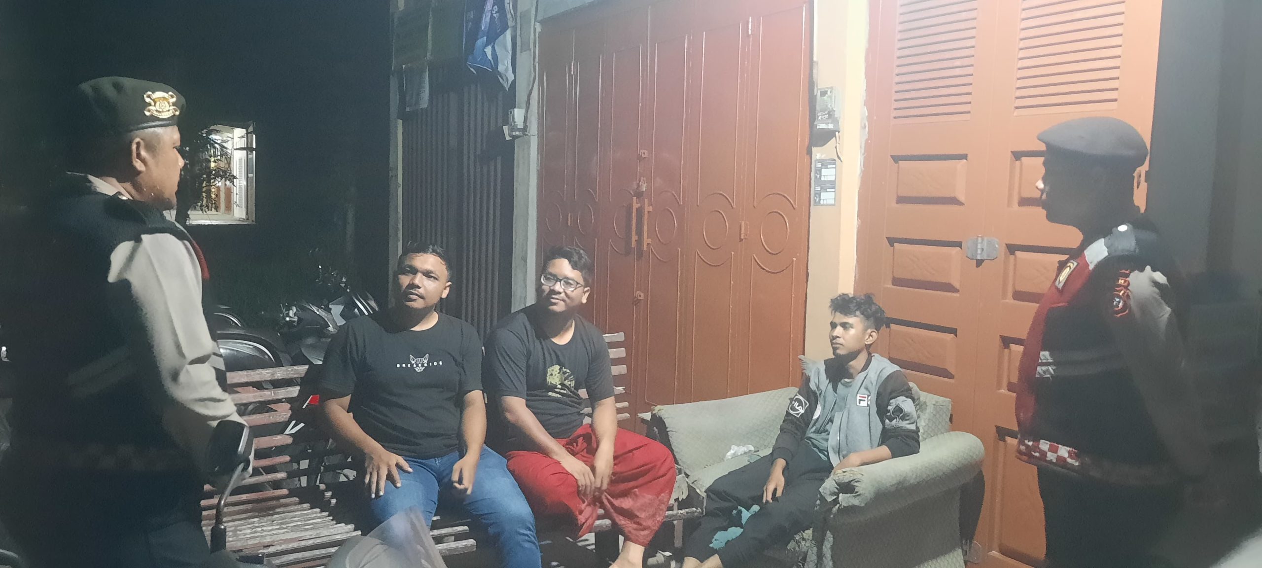 Patroli Malam Polsek Labuhanhaji Timur Sasar Titik Rawan, Imbau Warga Jaga Kamtibmas