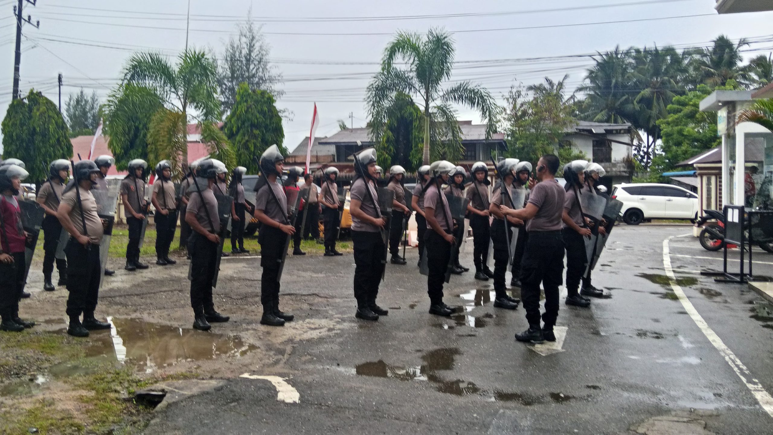 Sat Samapta Polres Aceh Selatan Gelar Latihan Dalmas untuk Tingkatkan Kemampuan dan Latih Kesiapsiagaan