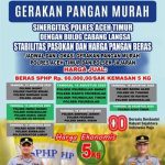 Polres Aceh Timur Gelar Gerakan Pangan Murah, Sediakan 26 Ton Beras SPHP