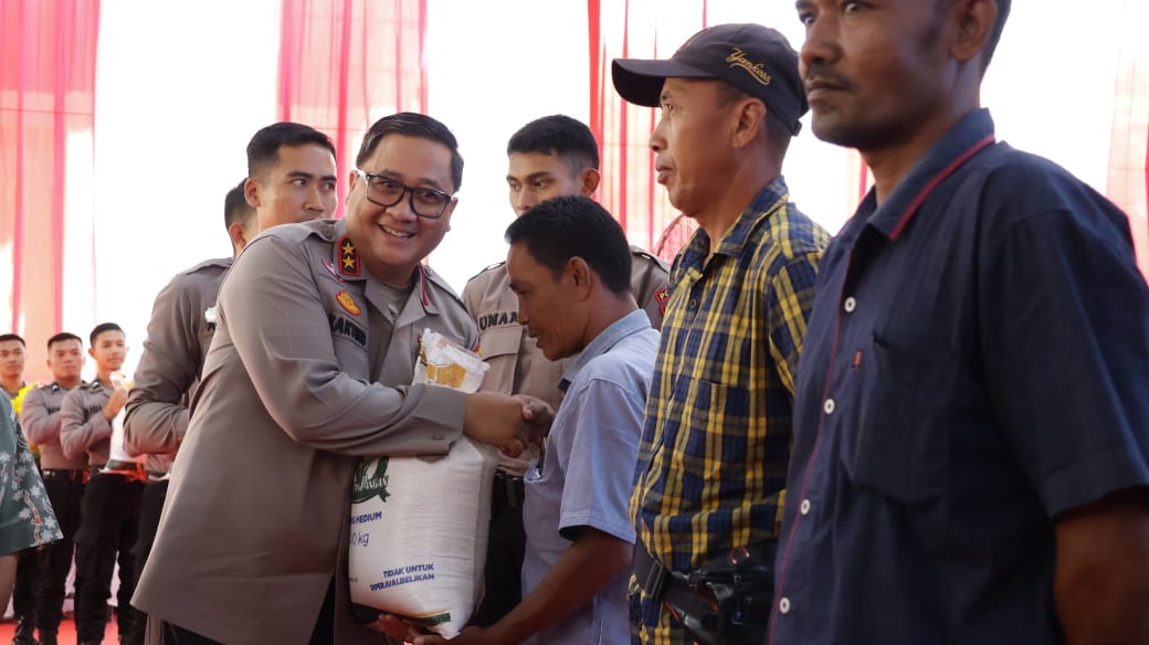 Polda Aceh dan Polres Jajaran Salurkan 65,5 Ton Beras Murah Lewat GPM