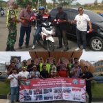 IWO Pidie Gelar Aksi Bagi-bagi Bendera Merah Putih Bersama Kodim 0102/Pidie dan Mantan Kombatan GAM di Pusat Kota Sigli