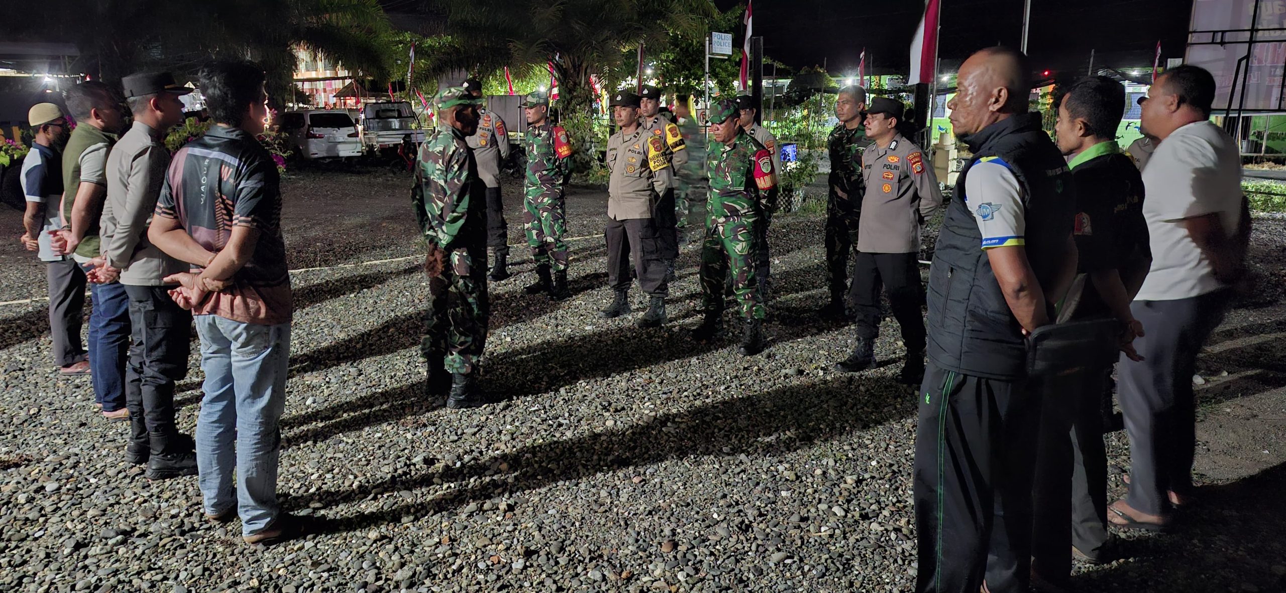 Sambut Hari Damai Aceh ke-20, Kapolsek Seunagan Timur Pimpin Apel Patroli Gabungan