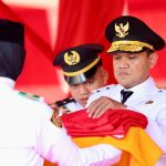 Wagub Aceh Fadhlullah Jadi Inspektur Upacara Penurunan Bendera di Blang Padang