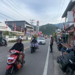 Cegah Kemacetan, Sat Samapta Gelar Strong Point Pagi