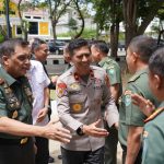 Pangdam IM Sambut Silaturahmi Kapolda Aceh Brigjen Pol. Drs. Marzuki Ali Basyah di Makodam IM