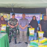 Yonif 115/Macan Leuser Gelar GPM Serentak Beras SPHP di Aceh Selatan
