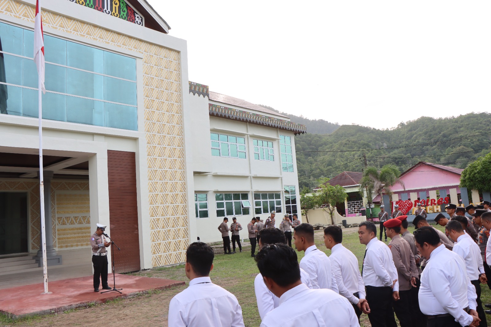 Polres Aceh Selatan Laksanakan Program Senin Belajar, Sat Lantas Paparkan Materi Olah TKP Laka Lantas