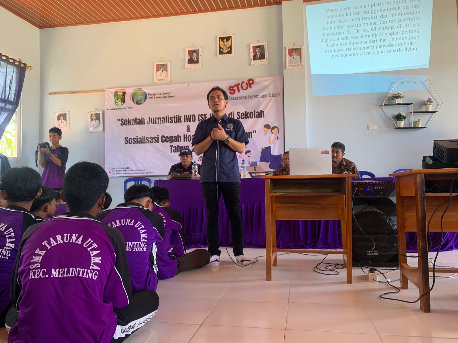 IWO Lampung Timur Gelar Sosialisasi Pemanfaatan Medsos di Kalangan Pelajar dan Mahasiswa