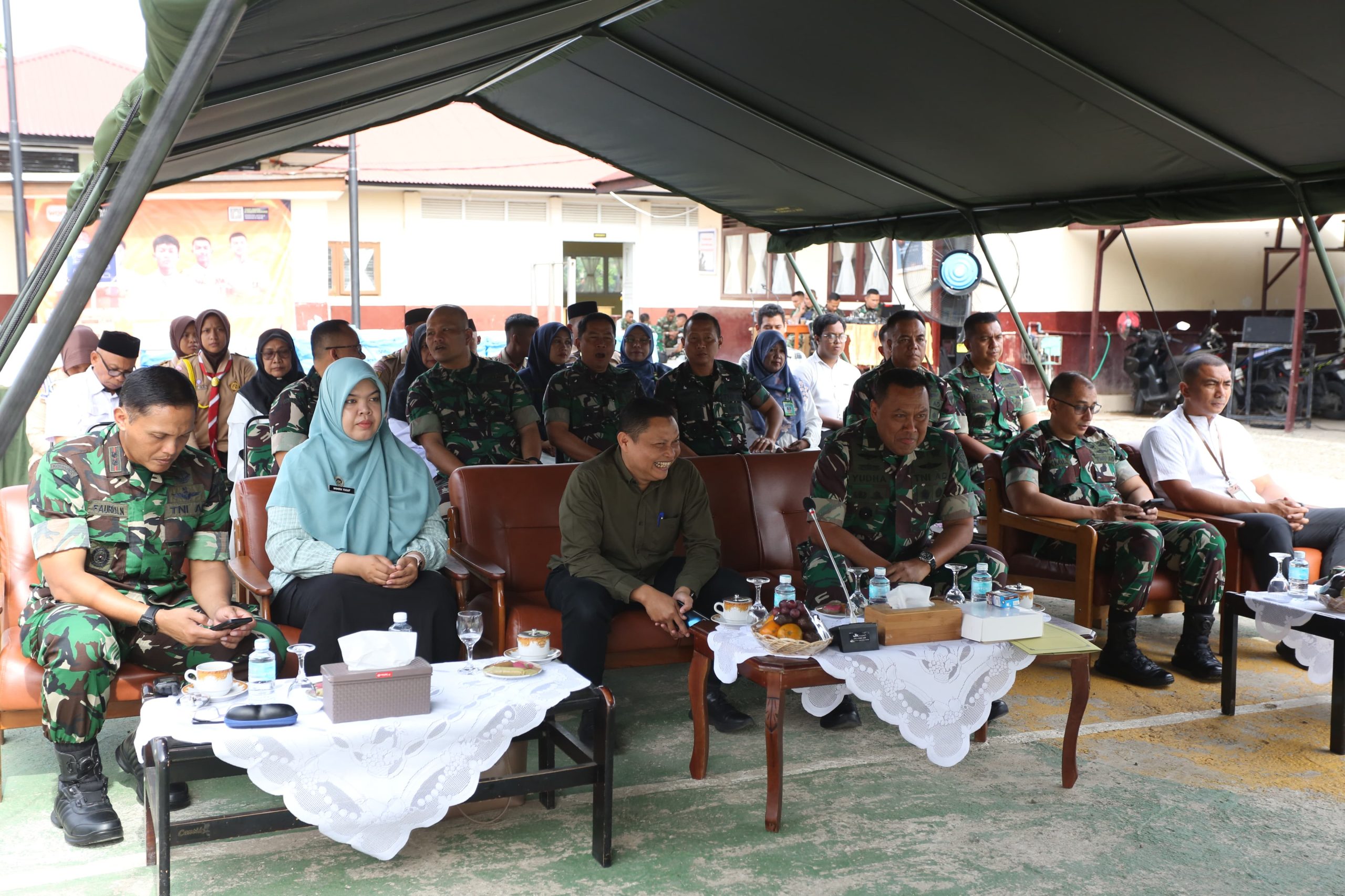 Kasdam IM Hadiri Launching Program Pemenuhan Gizi secara virtual Bersama Panglima TNI