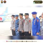 Kapolri dan Rombongan Bertolak ke OKU Timur, Disambut Kapolda dan FKPD Sumsel di Bandara SMB II Palembang